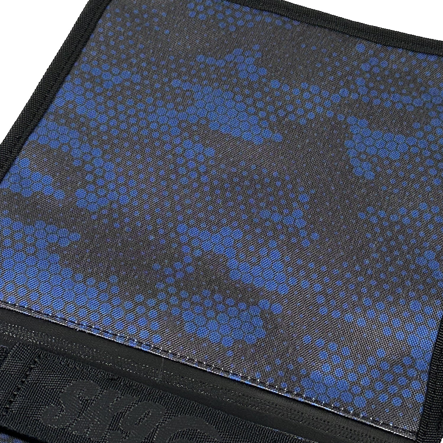 Cosmic Blue utility face cover with minimalist tactical design close up view – FaceOff