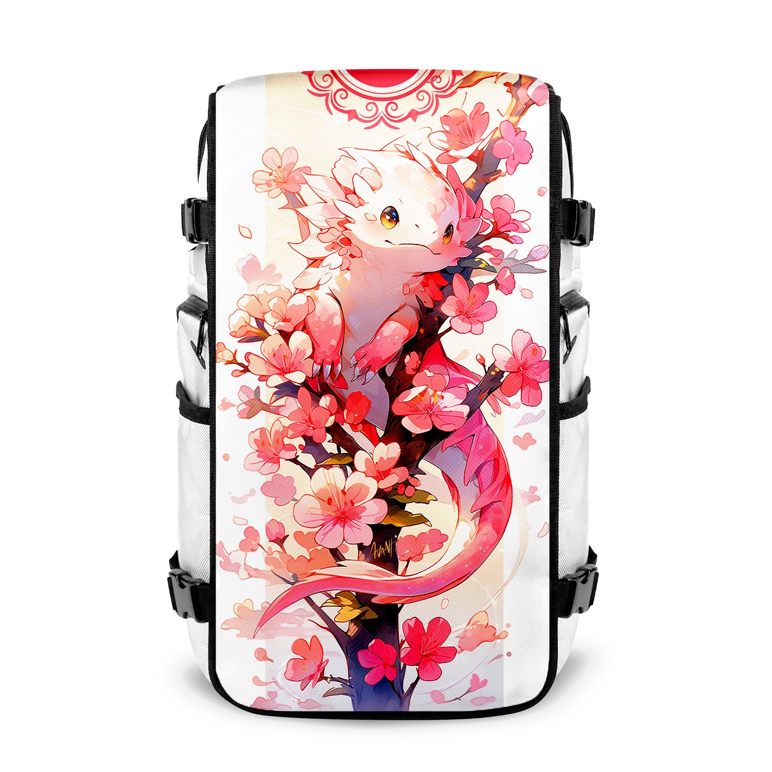 Pink Axolotl - Faceoff® White Large