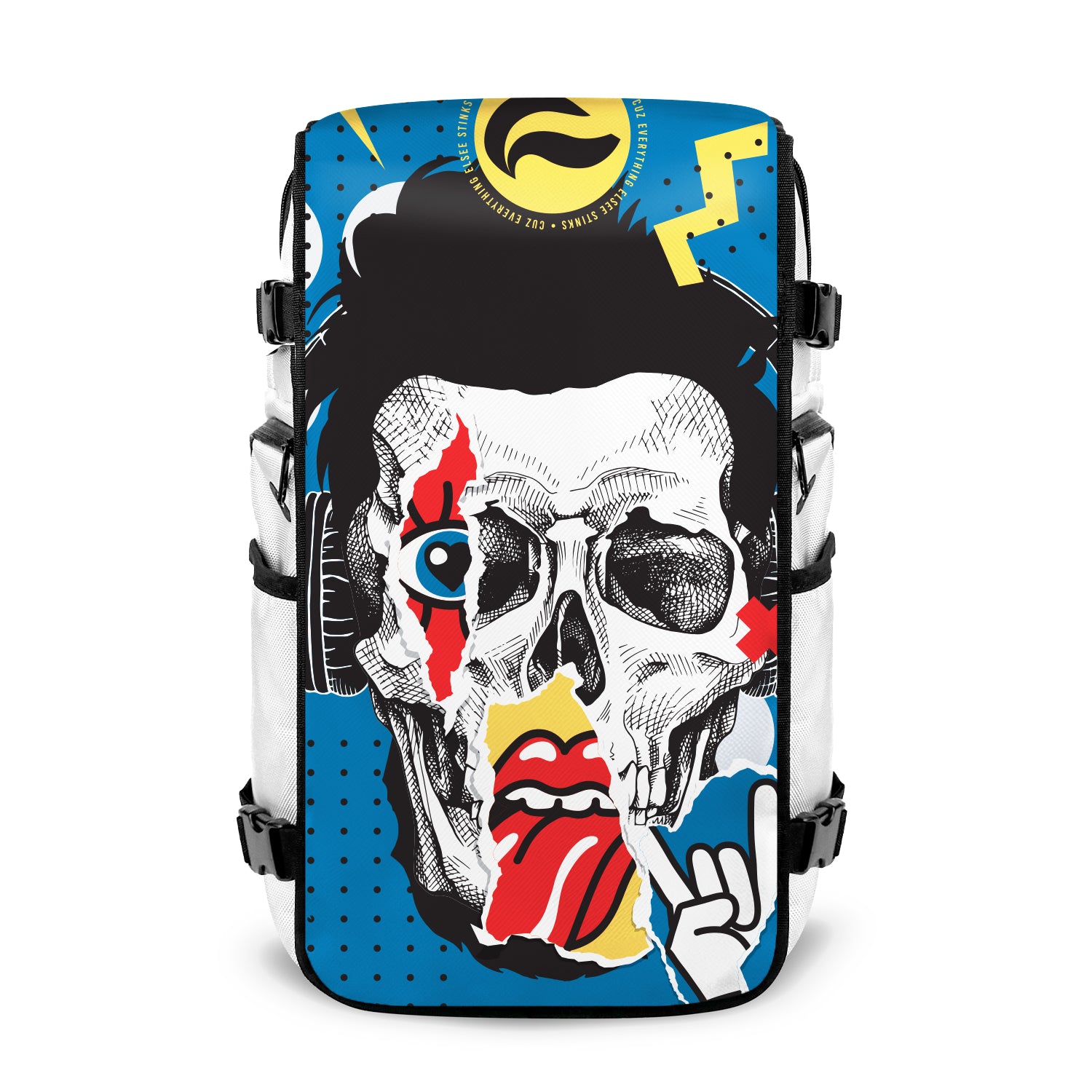 Pop Culture Skull - Faceoff® White Large