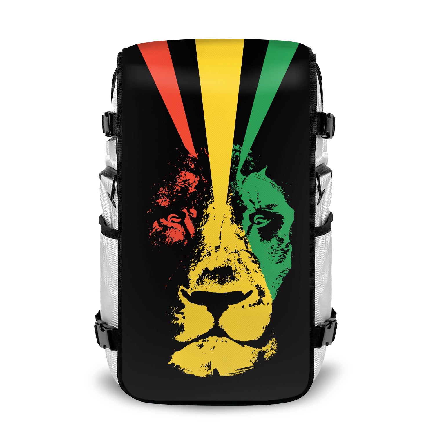 Rasta Lion - Faceoff® White Large