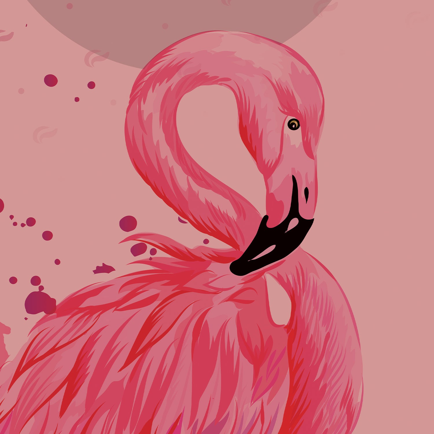 Pink Flamingo - Medium