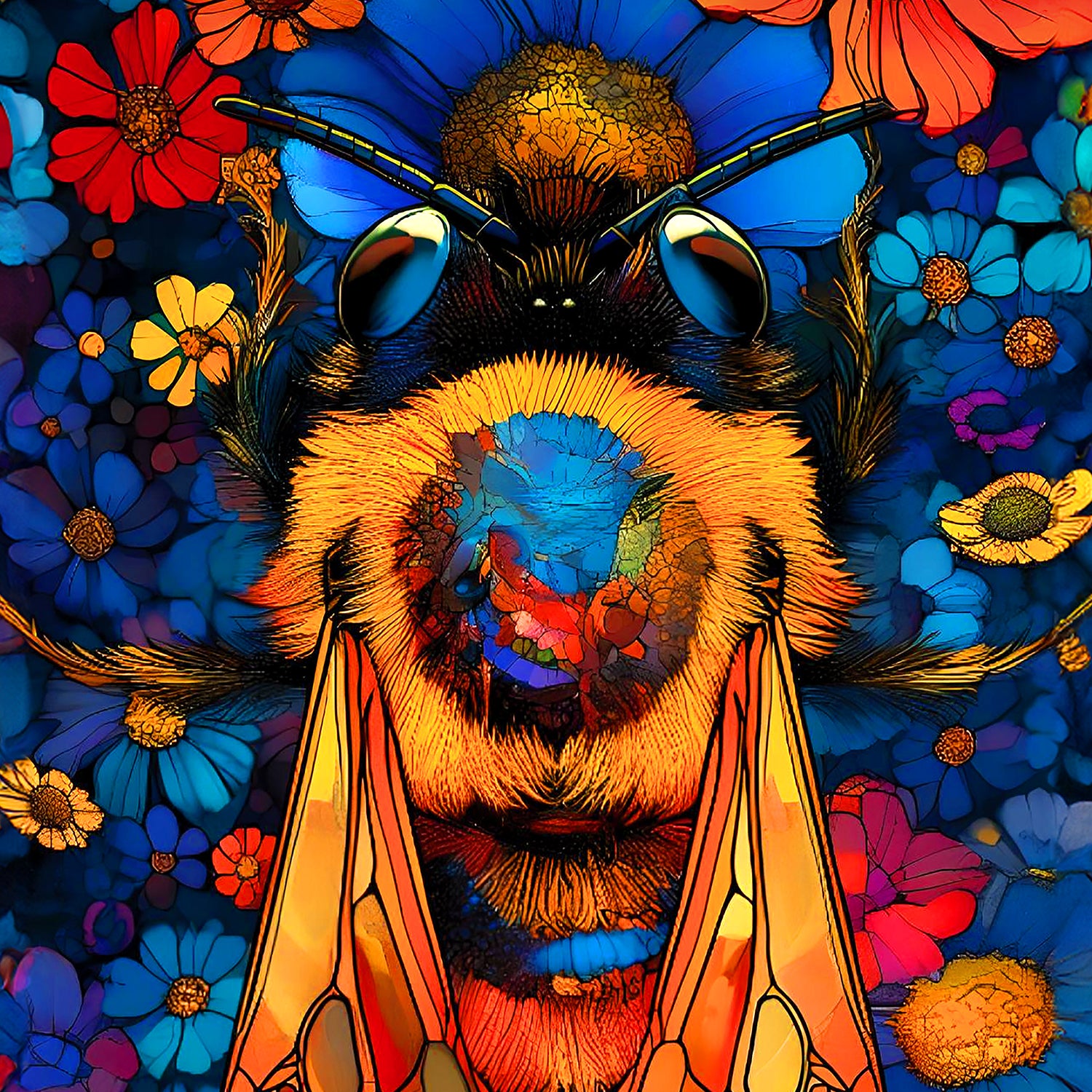 Buzzscape nature backpack close up view - FaceOff"