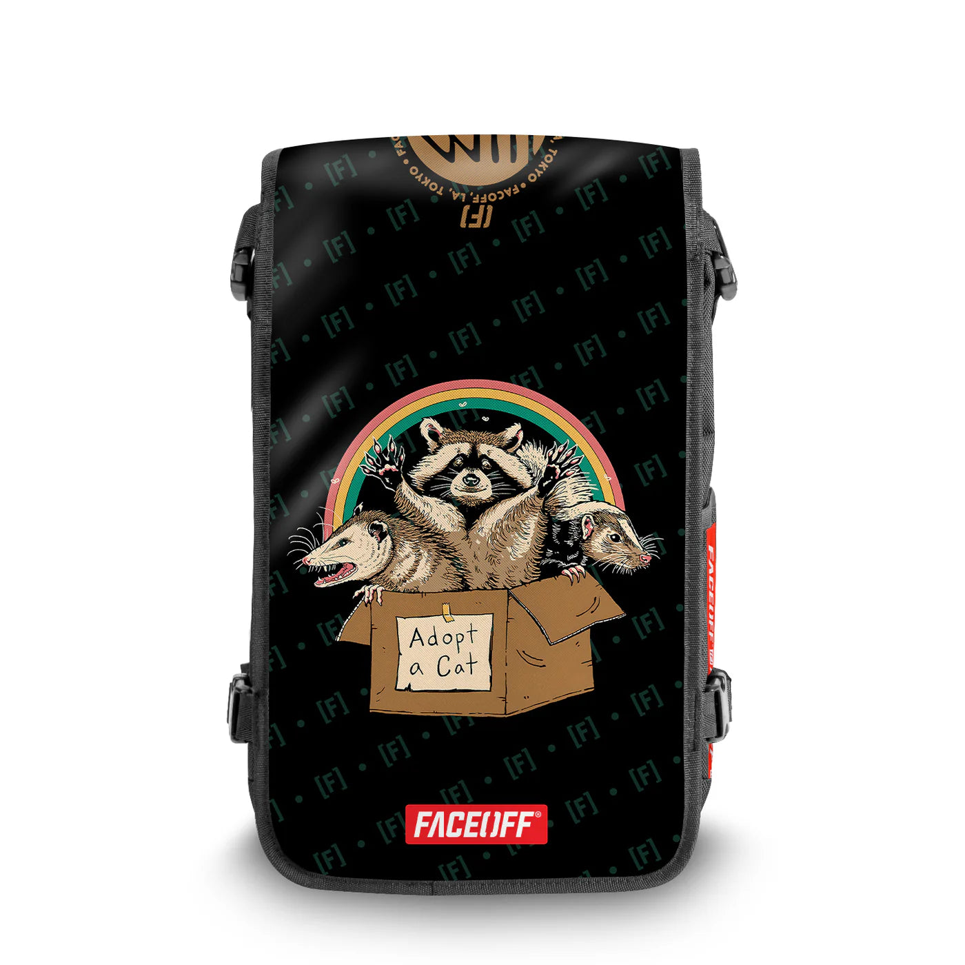 Adopt A Cat street art backpack with Front – FaceOff