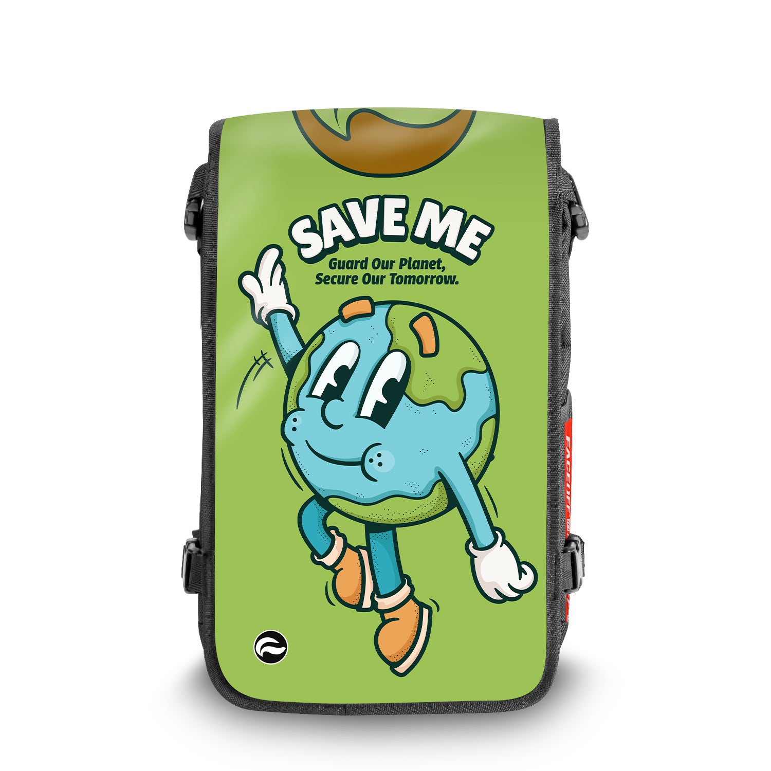 Guard the planet nature backpack Front view - FaceOff