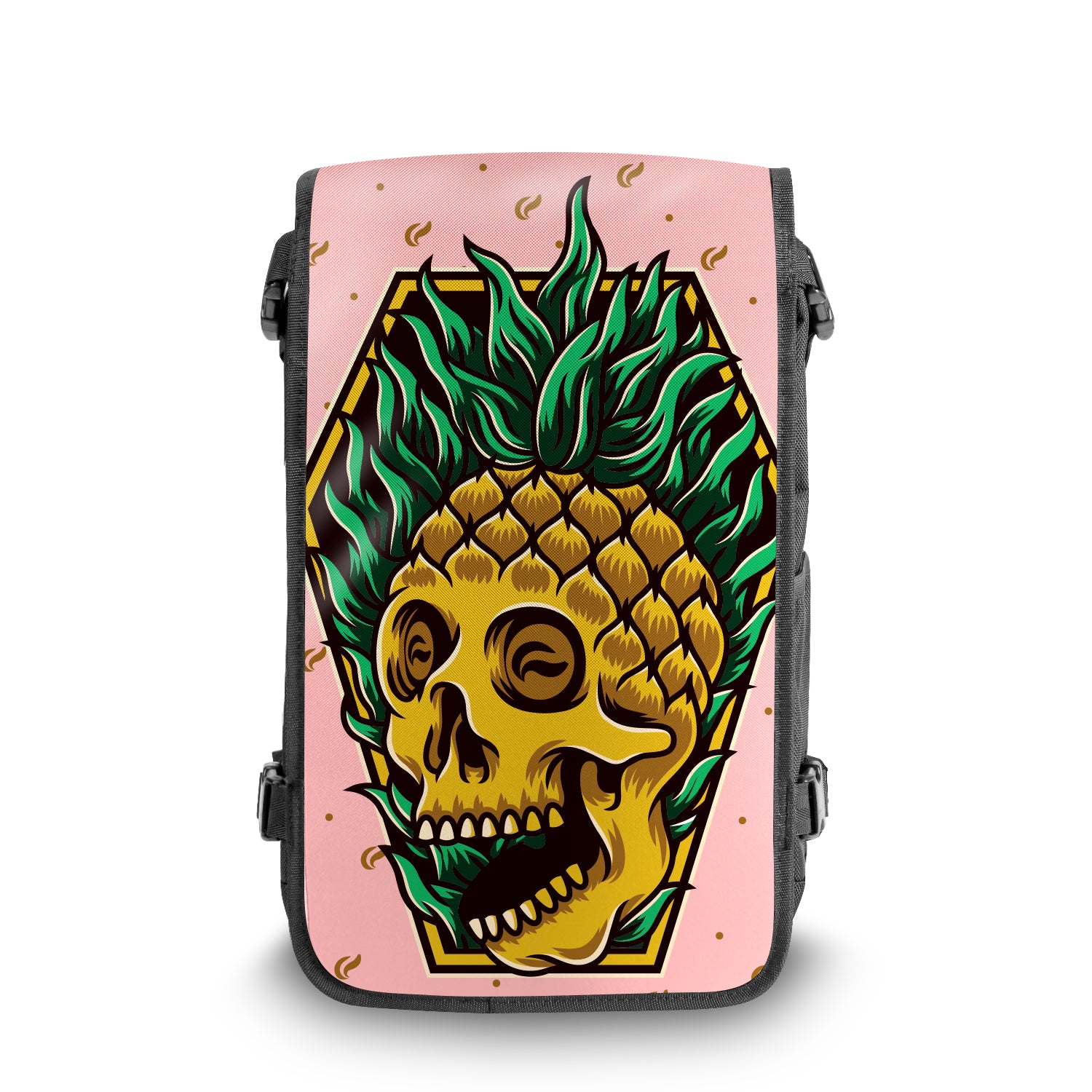 Pineapple Express Skull & Bones backpack Front View - FaceOff