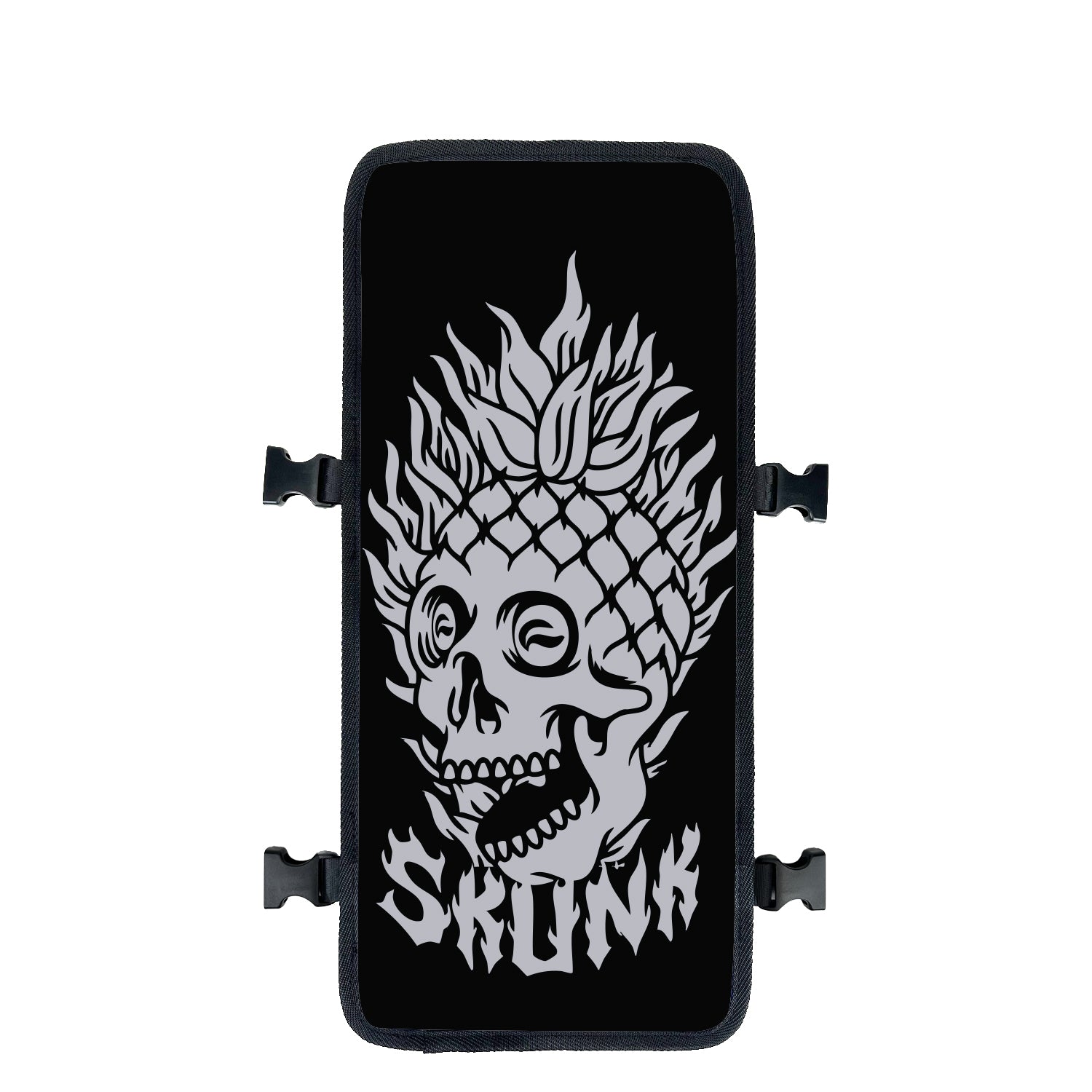 Pineapple Skull Black Skull & Bones backpack face cover - FaceOff