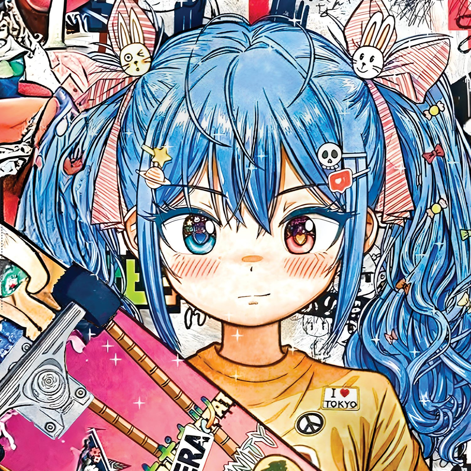 Yoshimera Anime backpack – close-up detail – FaceOff
