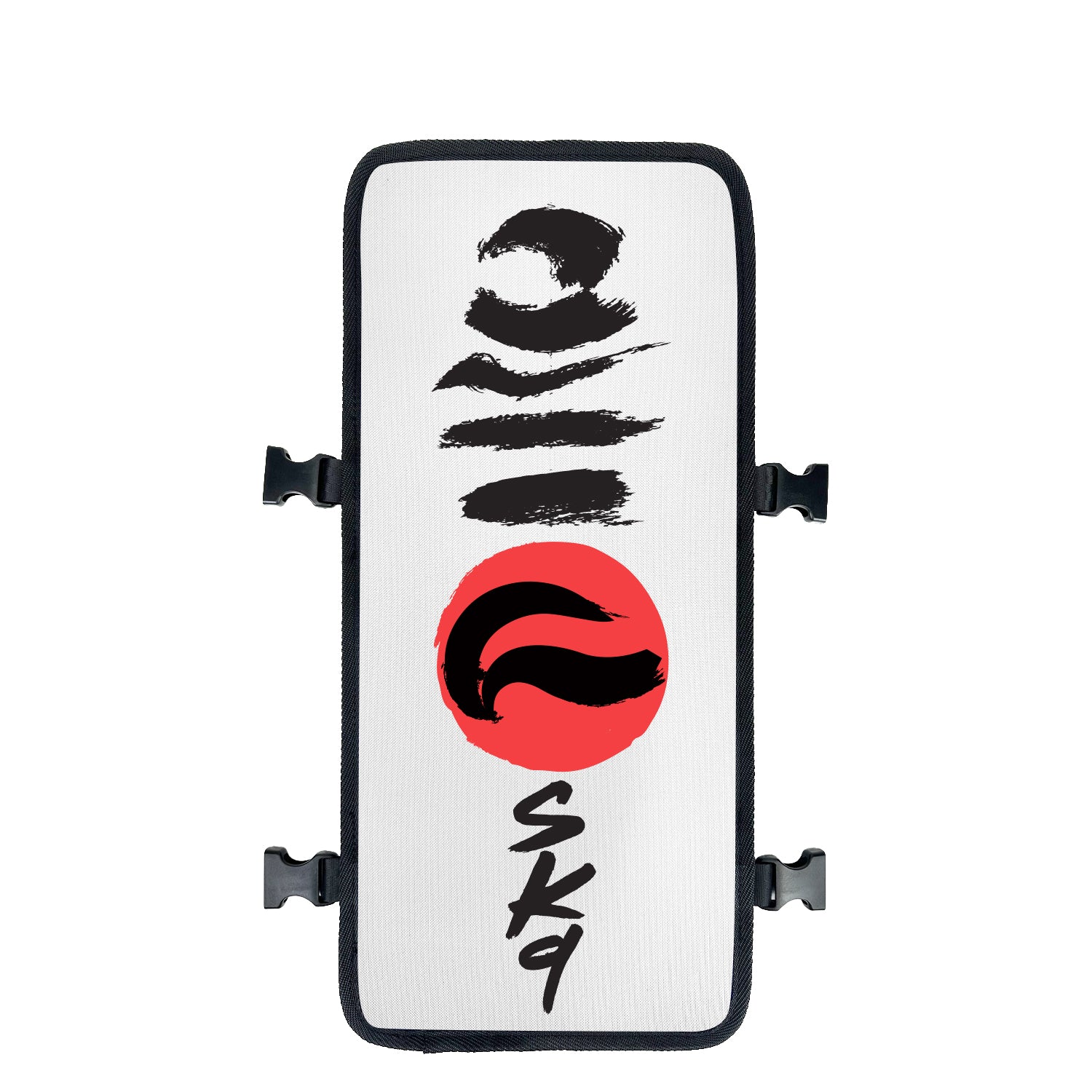 Zen 9 Japanese art backpack face cover Front View - FaceOff