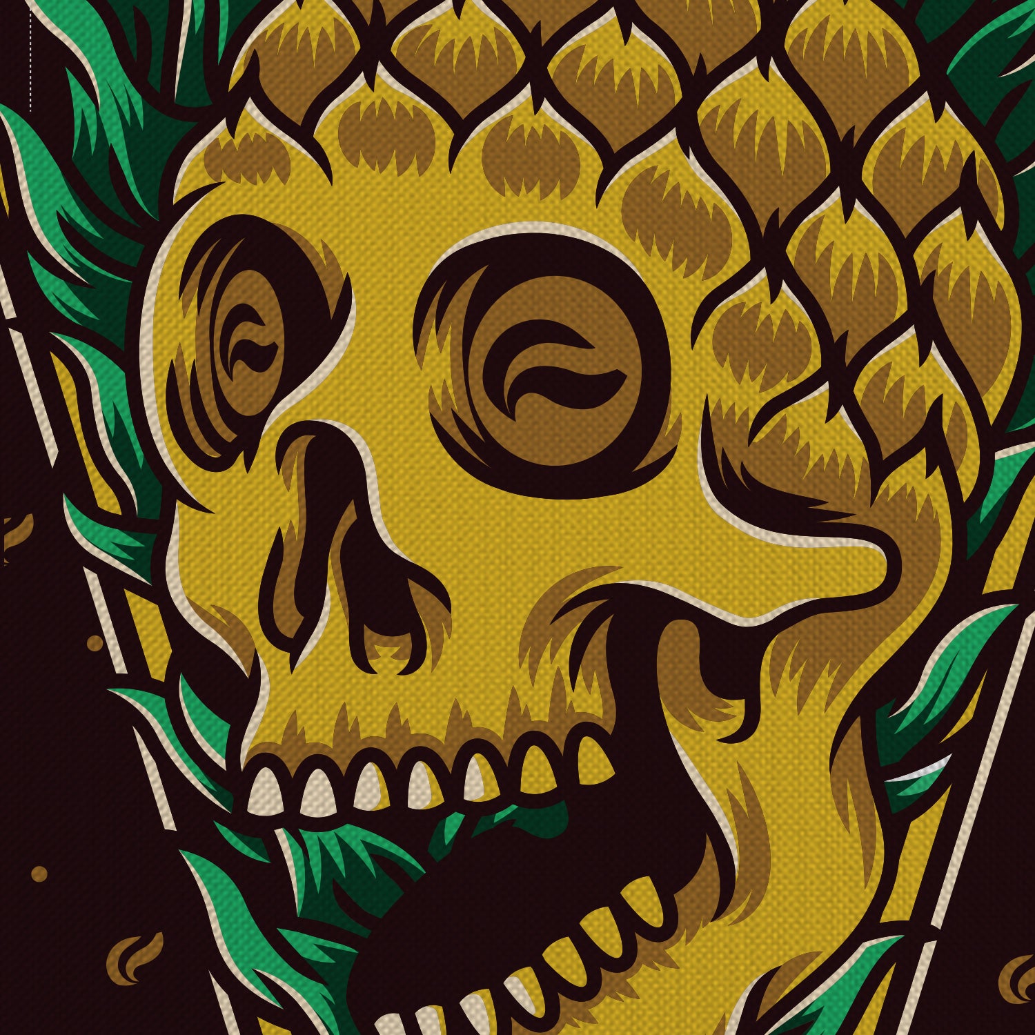 Pineapple Skull - Sling