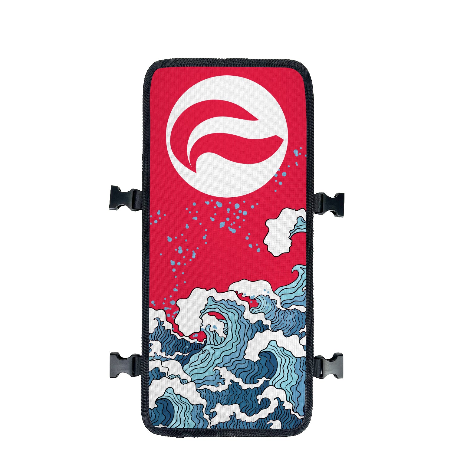 Rising Sun Japanese art backpack face cover Front View - FaceOff