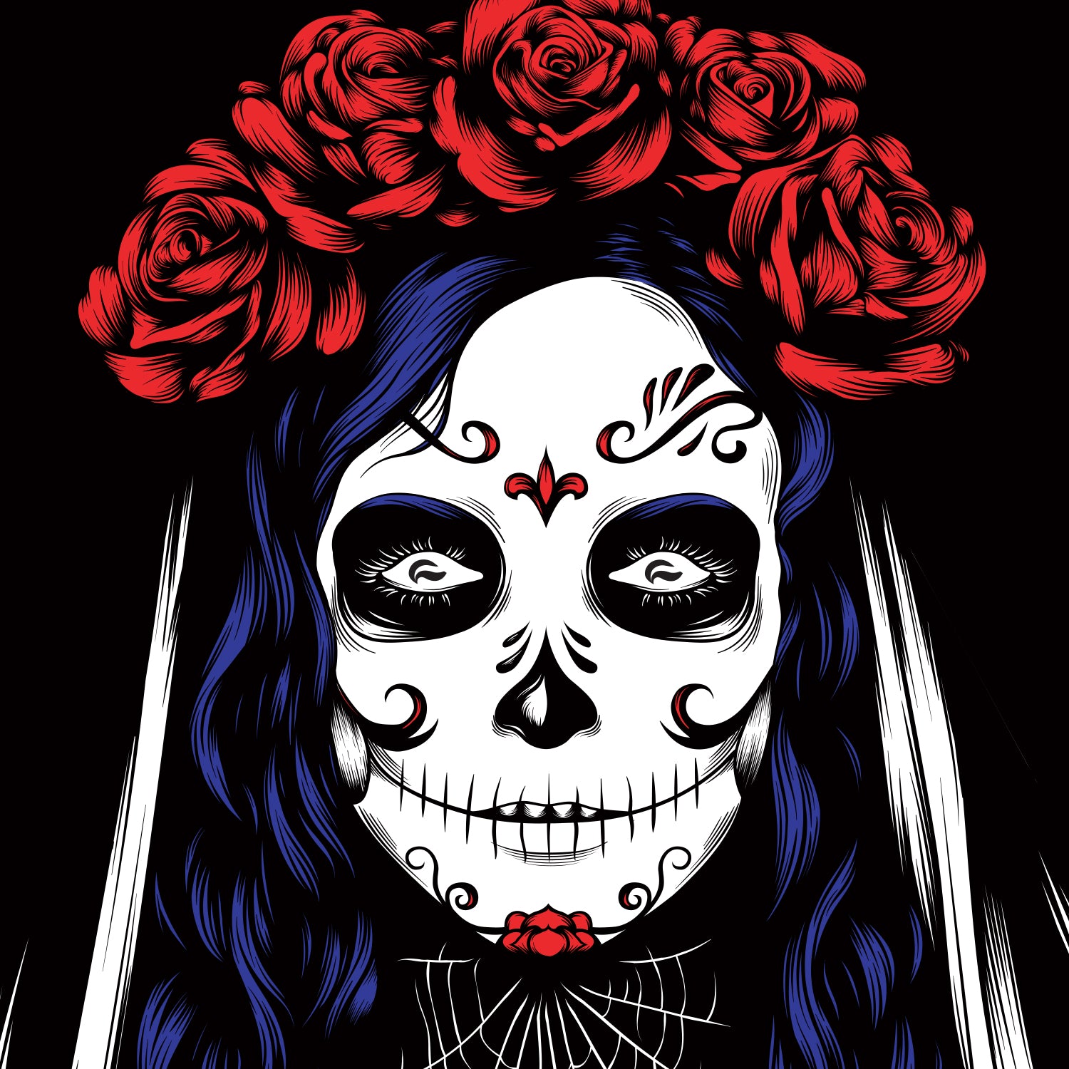 La Muerte Space & Galaxy Backpack – Mystic Cosmic Design Close Up| FaceOff