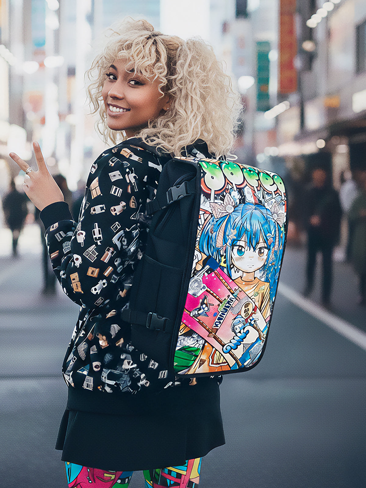 Anime Energy backpacks collection featuring anime and manga-inspired FaceOff designs
