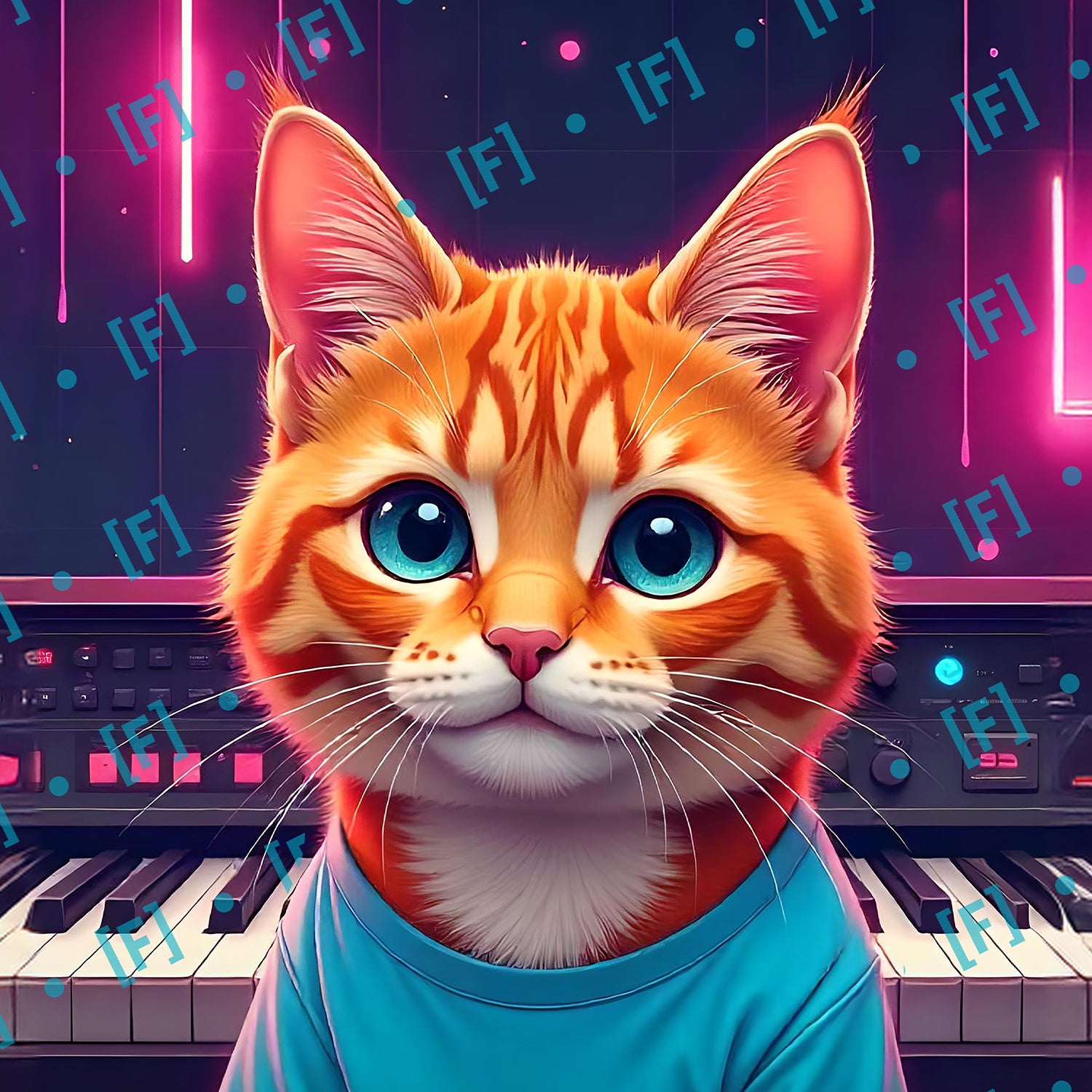 Synth Kitten - Large