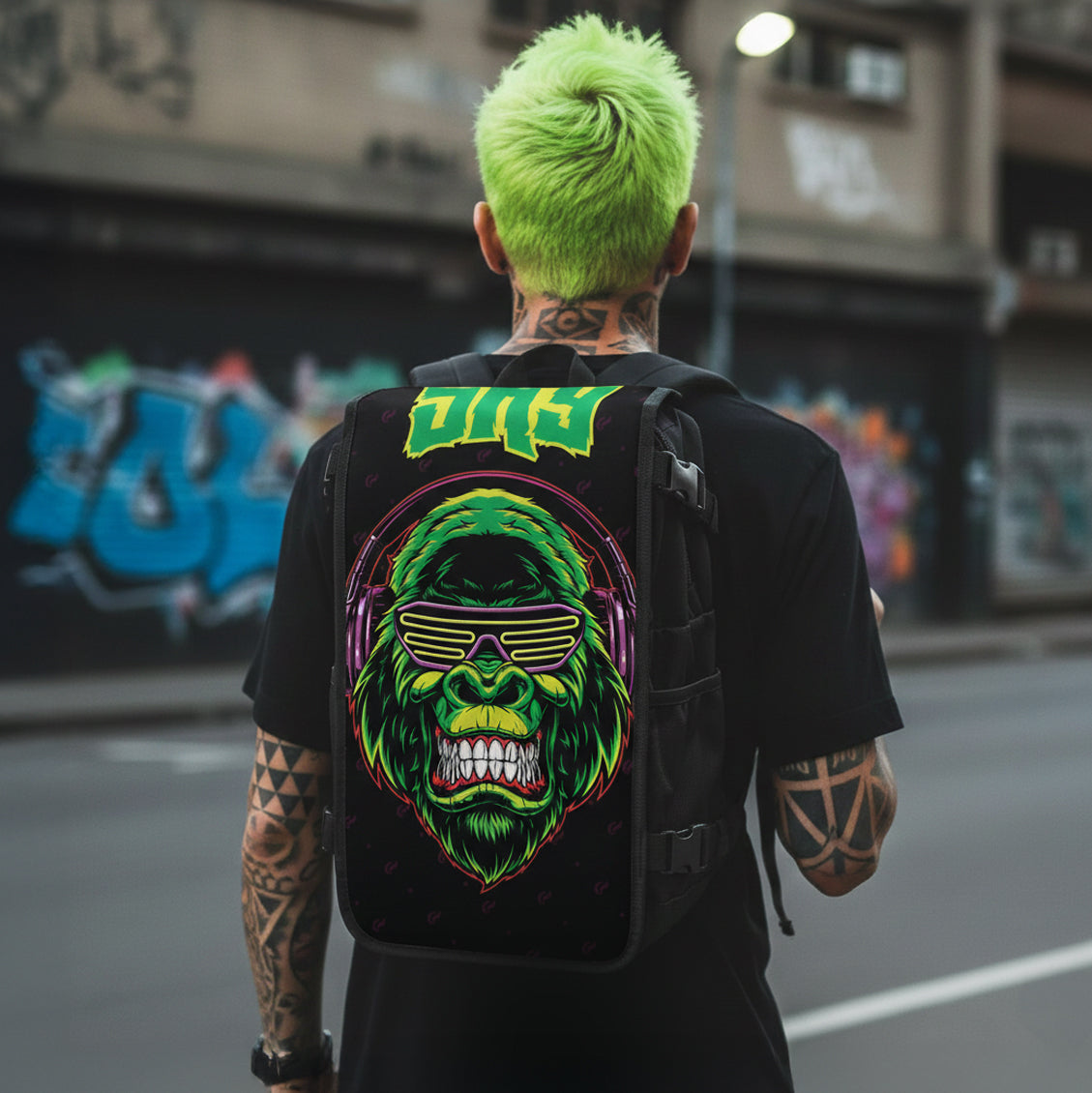 Acid Gorilla street art backpack lifestyle – FaceOff