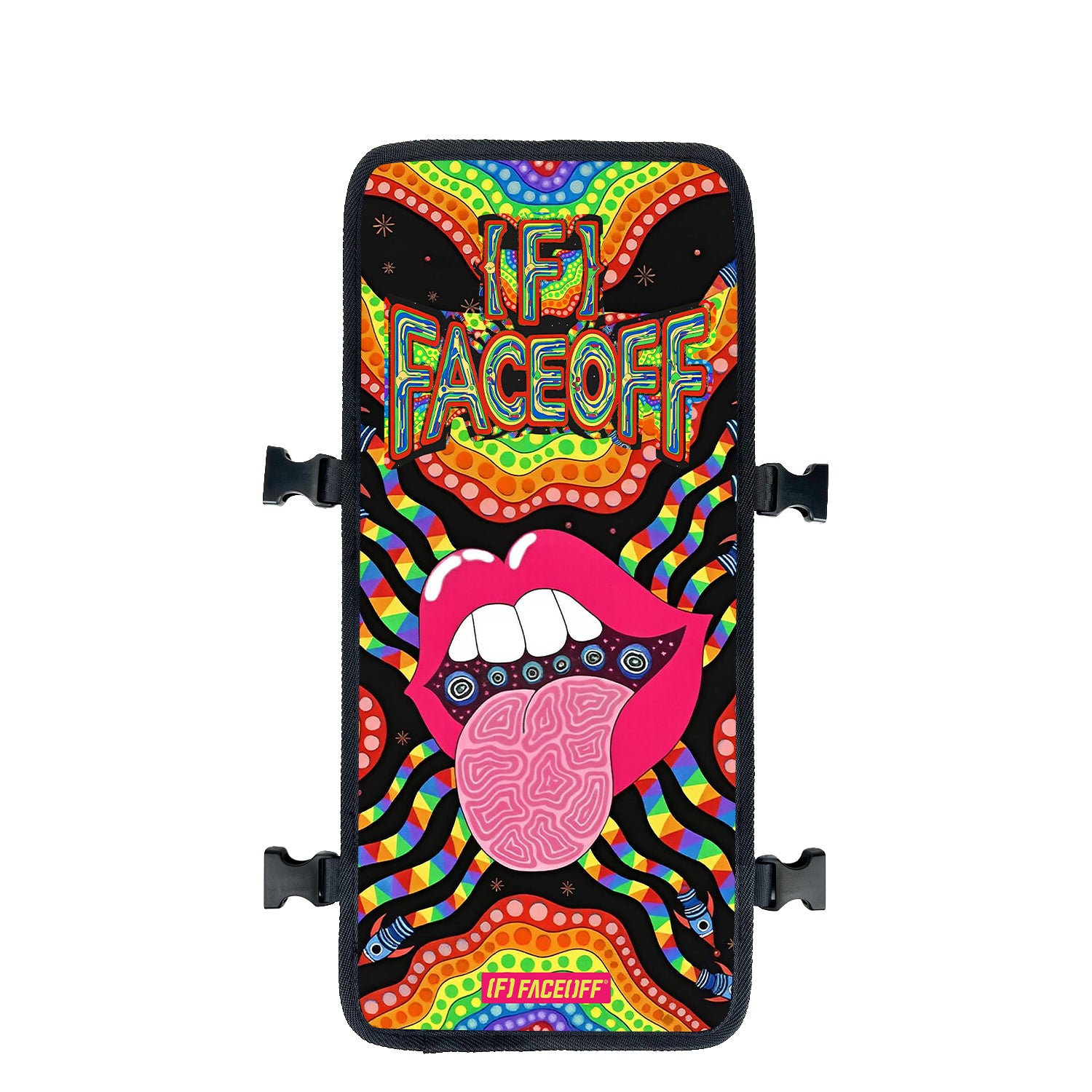 Acid Orbit Reaper gothic skull backpack with dark design front face cover view - FaceOff