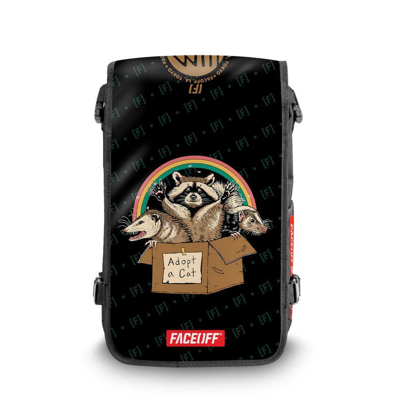 Adopt A Cat street art backpack with Front – FaceOff
