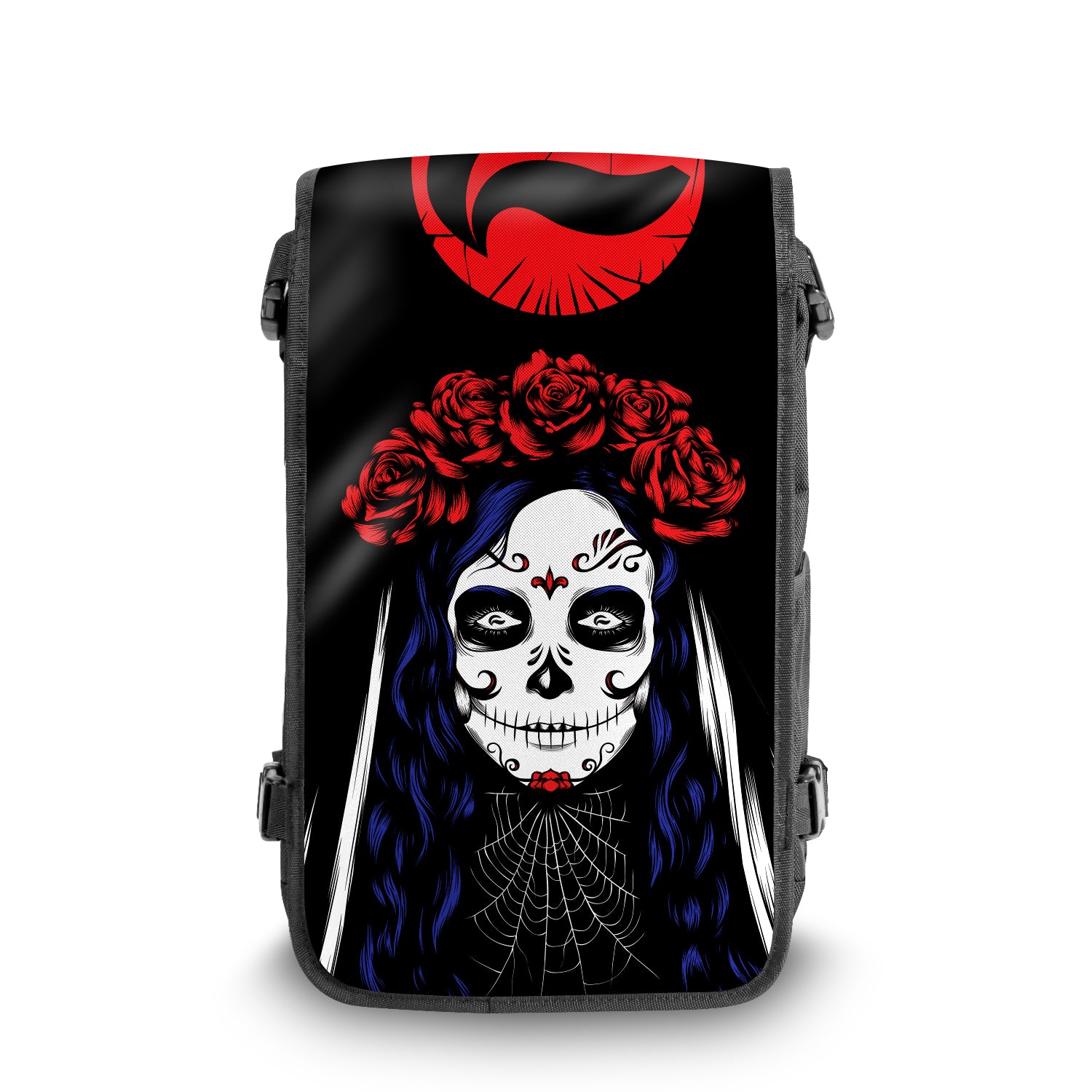 La Muerte Space & Galaxy Backpack – Mystic Cosmic Design Front View | FaceOff
