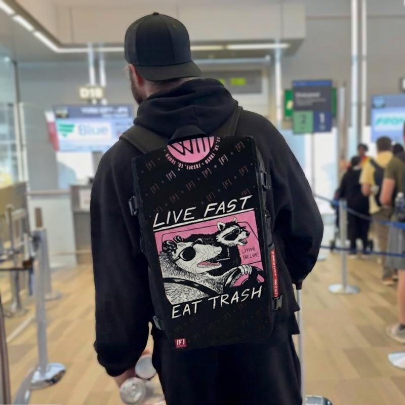 Live Fast street art backpack lifestyle – FaceOff