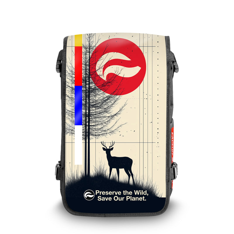Preserve the wild nature backpack Front view - FaceOff
