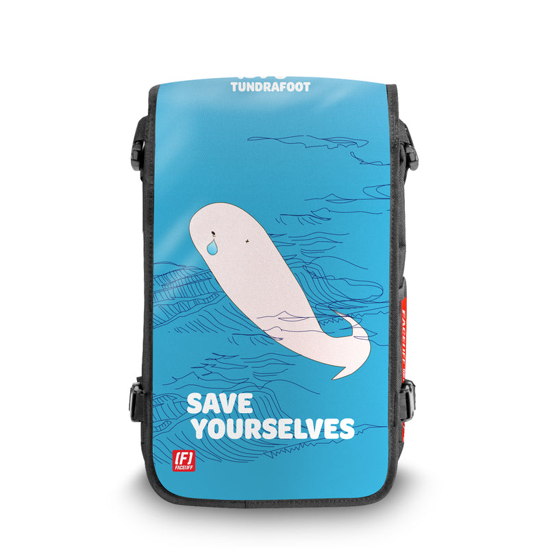 Save Yourselves nature backpack Front view - FaceOff