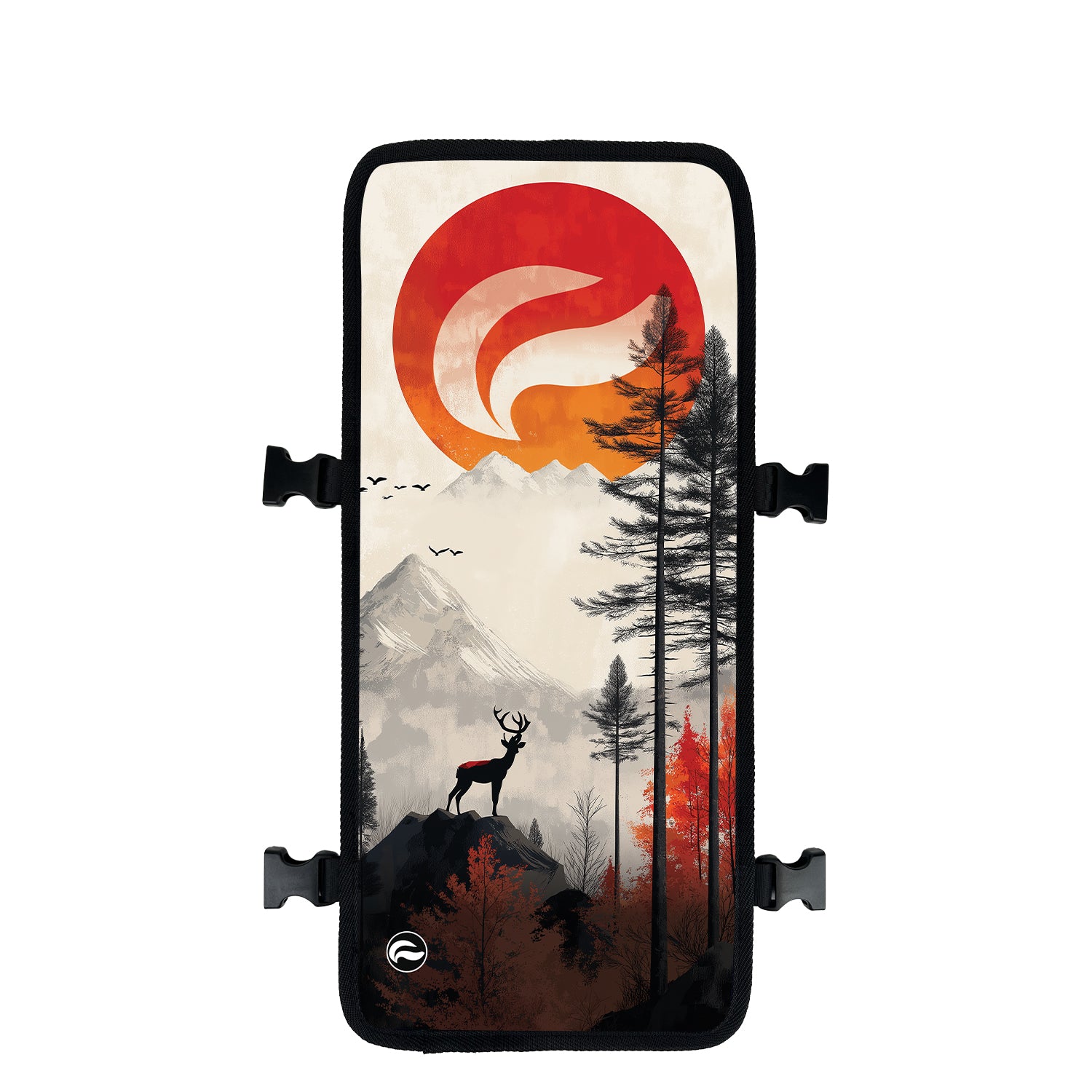 Silent Watcher nature backpack front face cover front view - FaceOff"