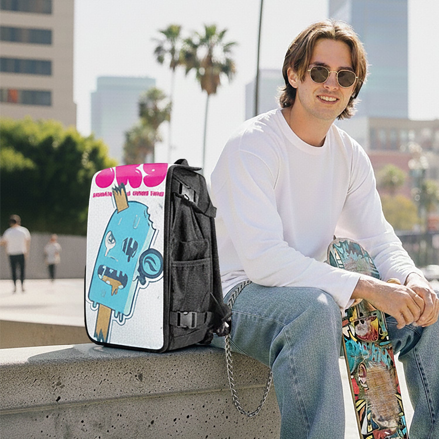 Zombie Popsicle street art backpack lifestyle – FaceOff