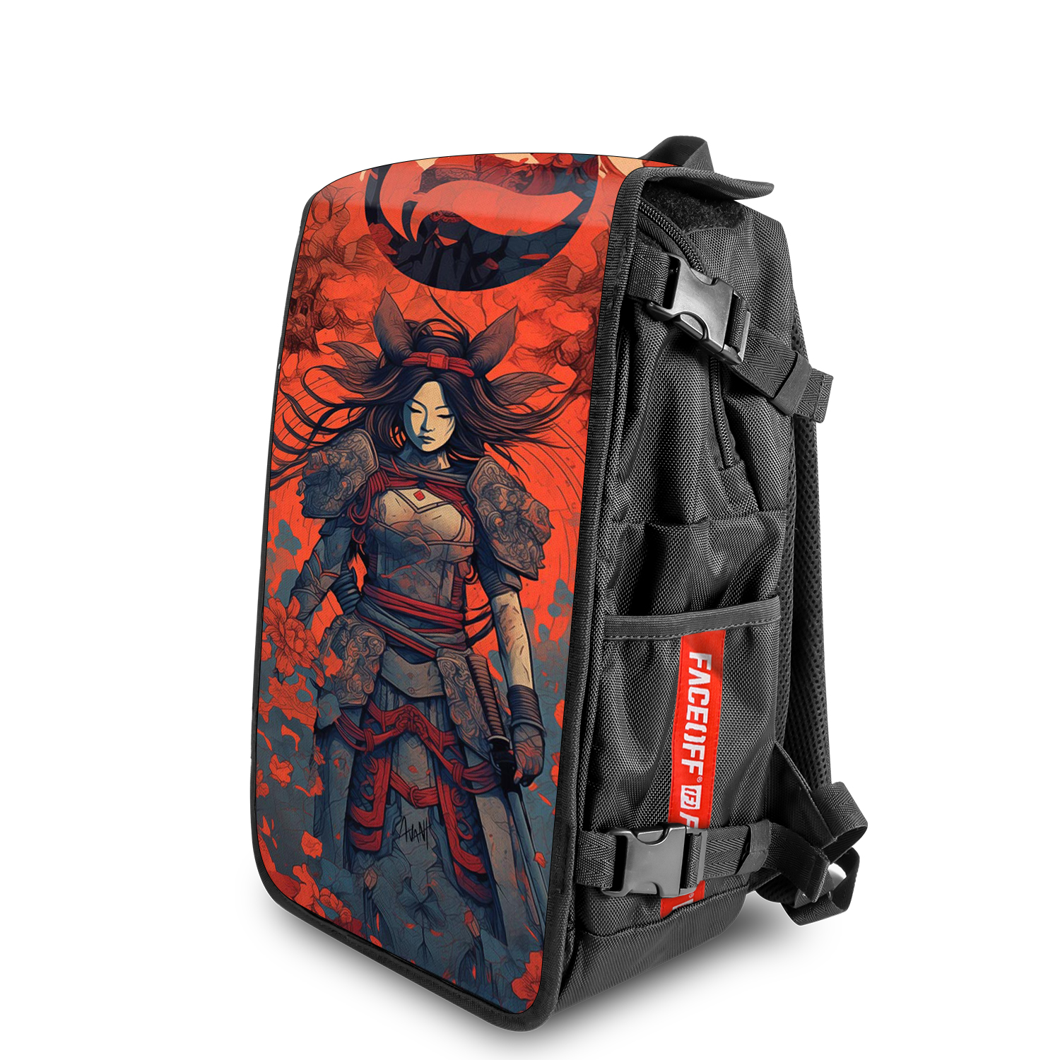 Hikari Japanese art backpack angle
 View - FaceOff