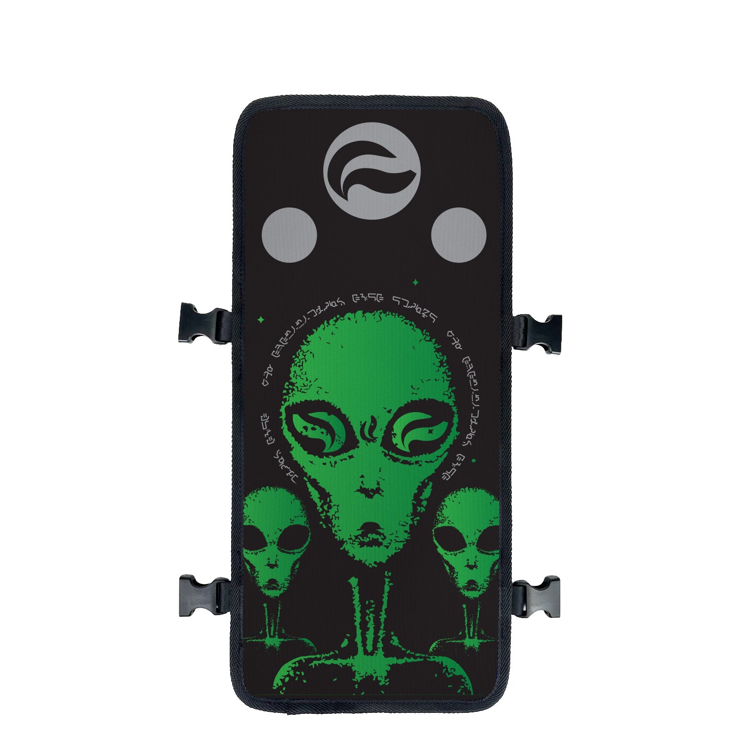 Green Alien Space & Galaxy Backpack – Mystic Cosmic Design face cover View | FaceOff